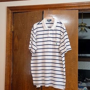 Navy and White Polo Ralph Lauren shirt. Size XXL